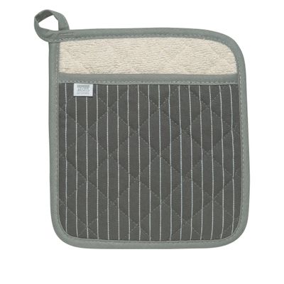 Grey Pinstripe Potholder