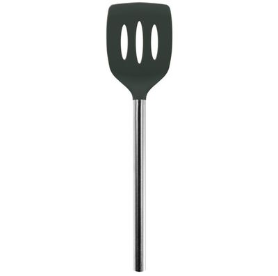 Tovolo Charcoal Grey Silicone Slotted Offset Turner/Spatula