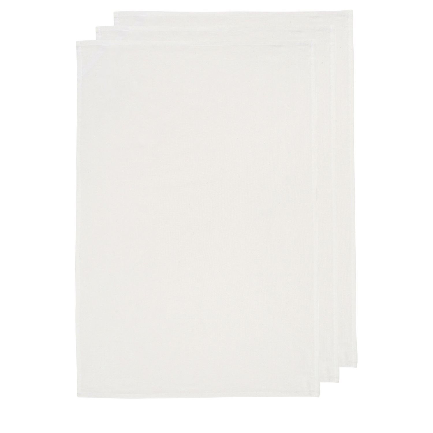White Flour Sack Towels, set of 3