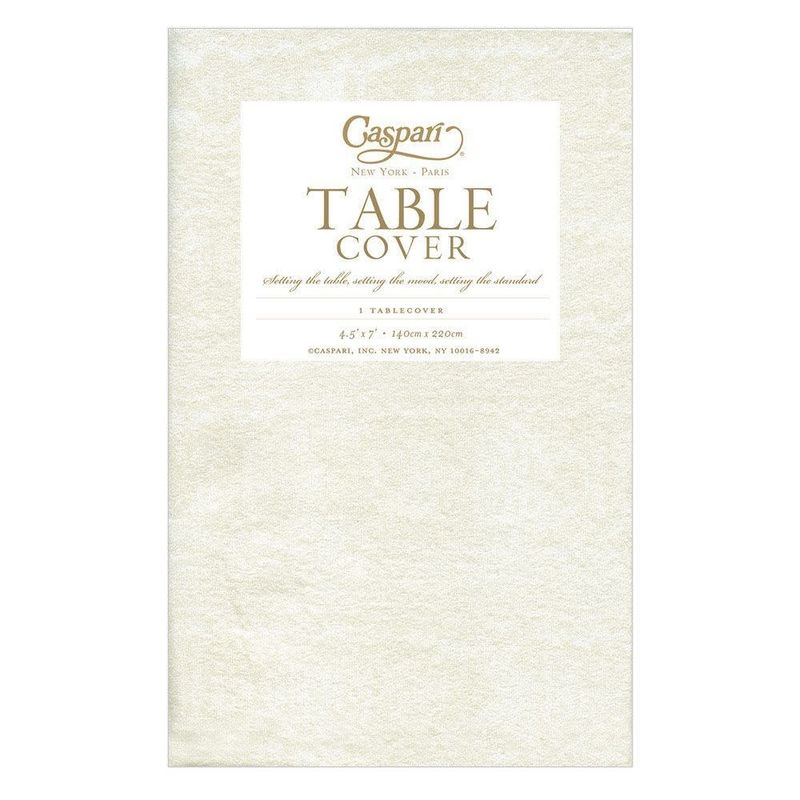 4.5x7' Ivory Paper Tablecloth