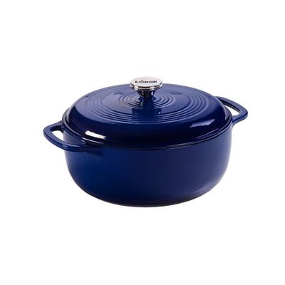 Lodge 6 quart Round Indigo Dutch Oven