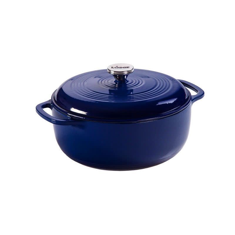 Lodge 6 quart Round Indigo Dutch Oven