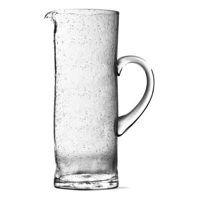 Tall Bubble Glass Pitcher