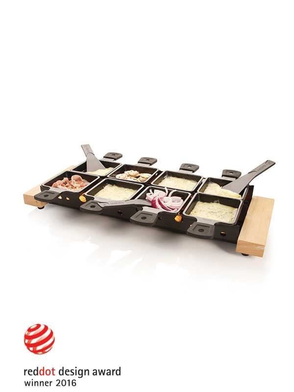 Boska 8-tray Candle-heated Raclette Warmer