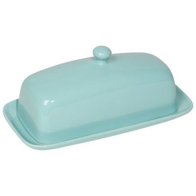 Eggshell Blue Butter Dish