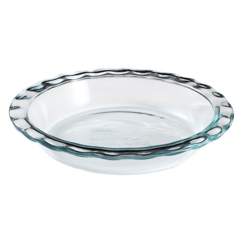 9.5" Pyrex Glass Pie Dish