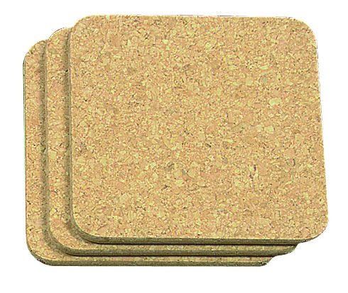 Square Cork Trivets, set of 3