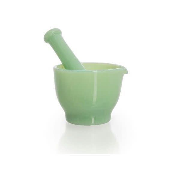 Jade Glass Mortar &amp; Pestle
