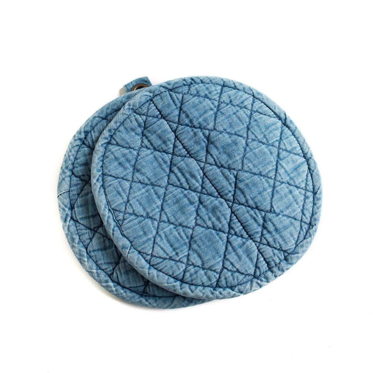 Denim Potholder, set of 2