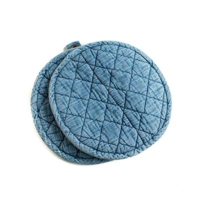 Denim Potholder, set of 2
