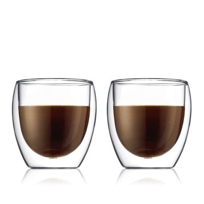 Bodum Short Double Wall Glasses, set of 2