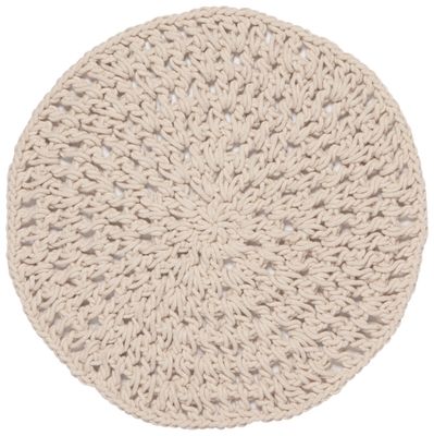 Heavy Round Woven Natural Placemat