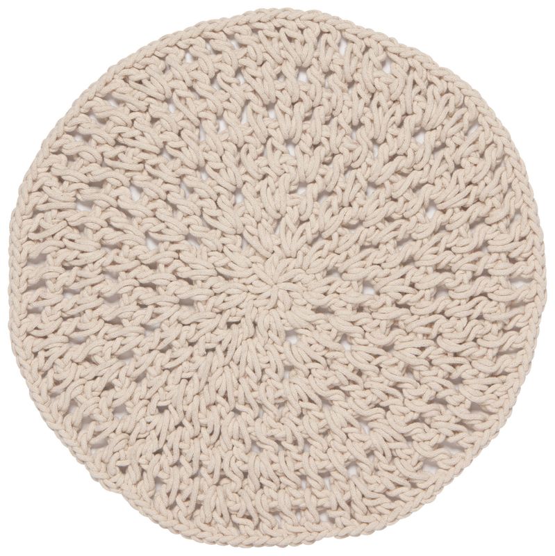 Heavy Round Woven Natural Placemat