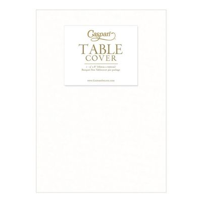 5x8' White Paper Tablecloth