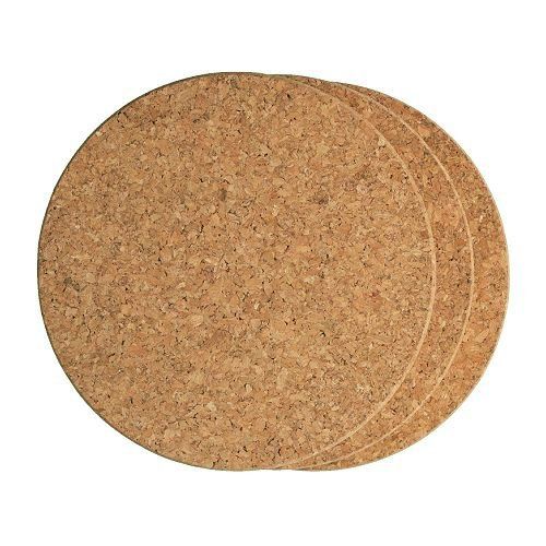 Round Cork Trivets, set of 3