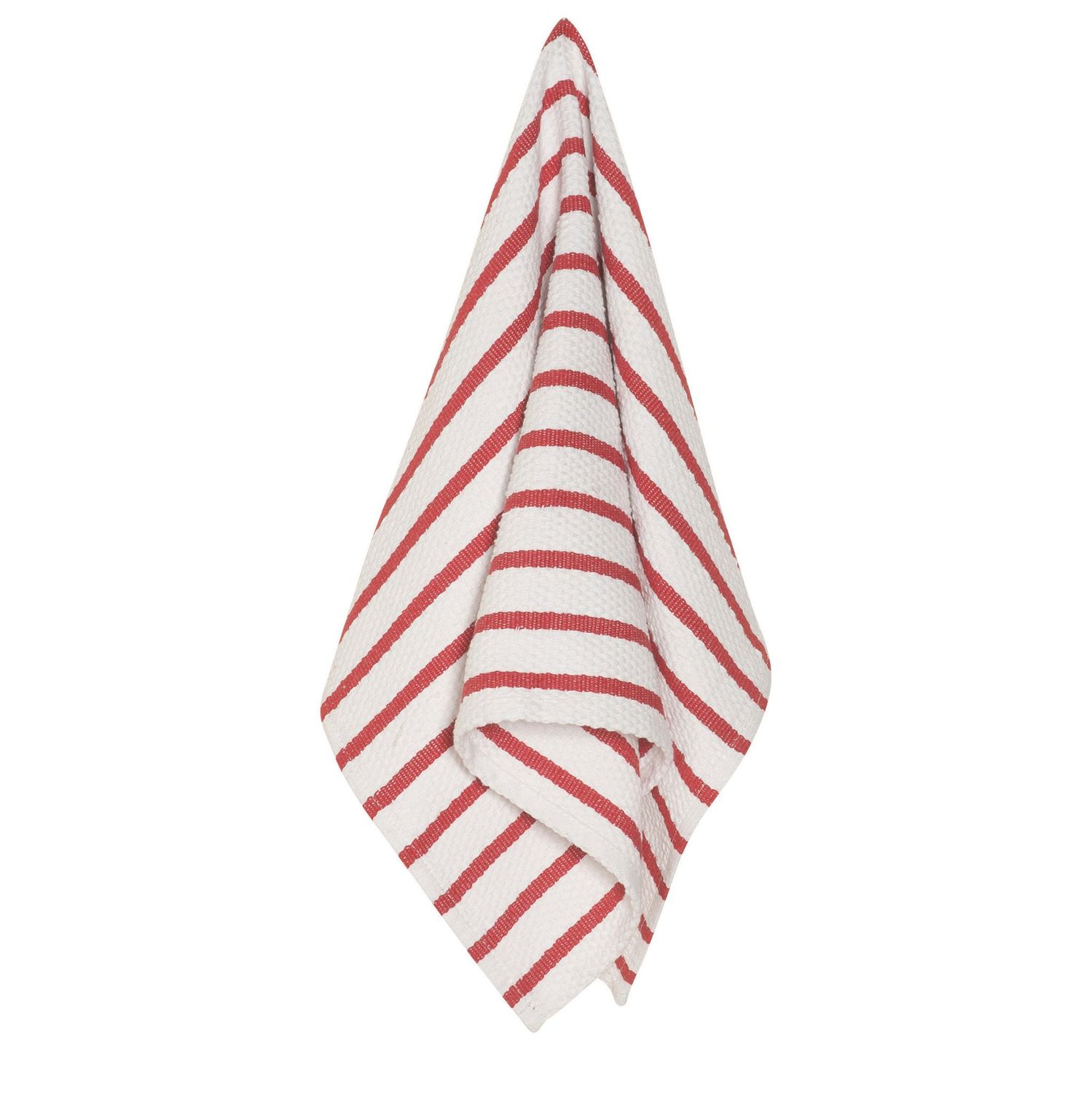Red Basketweave Dishtowel