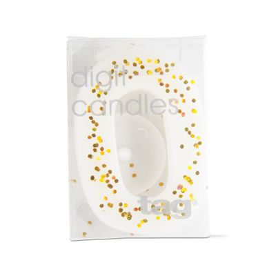 Number 0 Birthday Candle