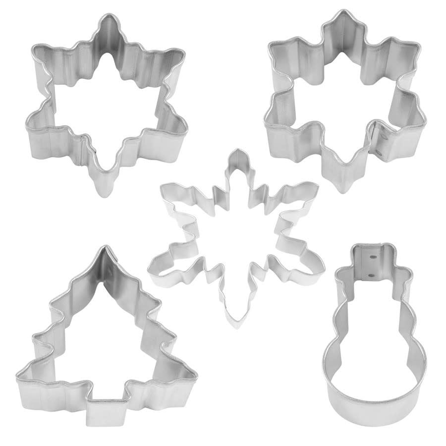 Mini Snowfall Cutters, set of 5