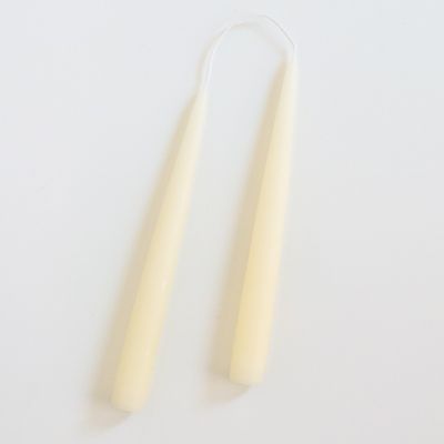 9” Ivory Candles, set of 2