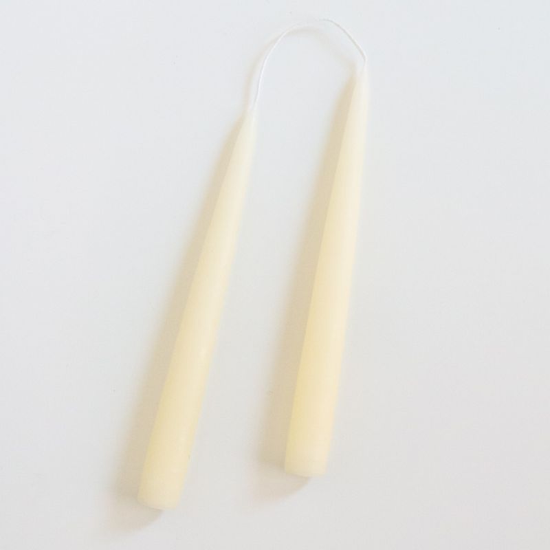 9” Ivory Candles, set of 2