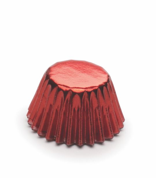 Red Foil Petit Four Baking Cups
