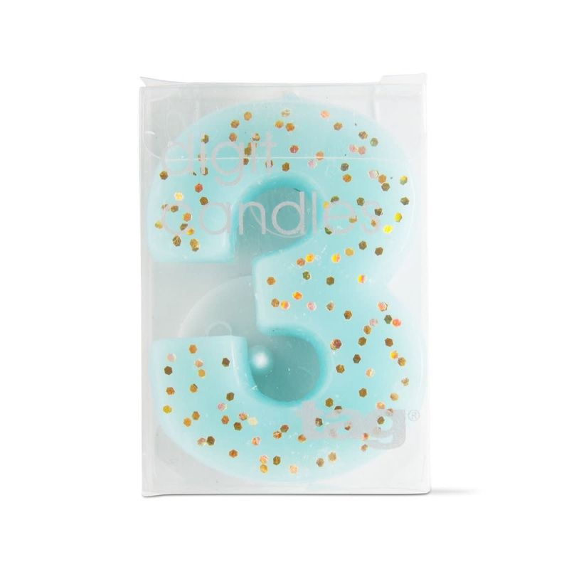 Number 3 Birthday Candle
