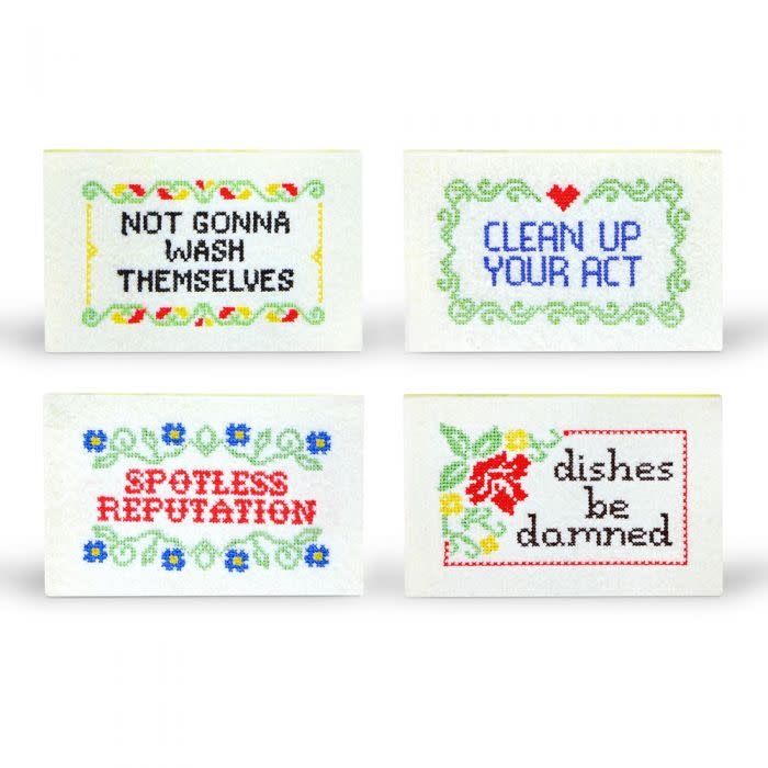 Stitched Sponges, set of 4