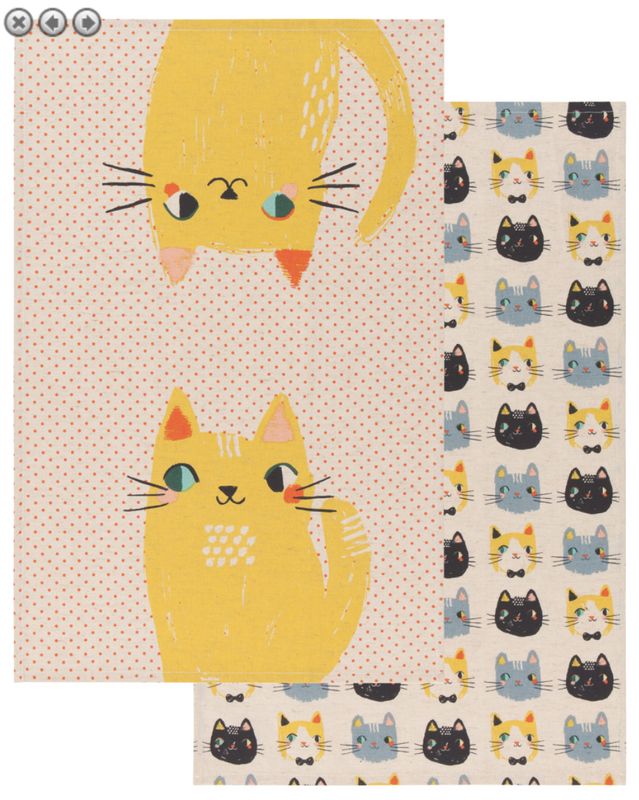 Meow Dishtowels, set of 2