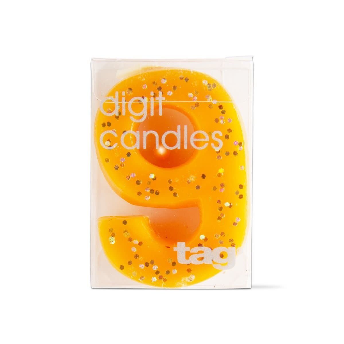 Number 9 Birthday Candle