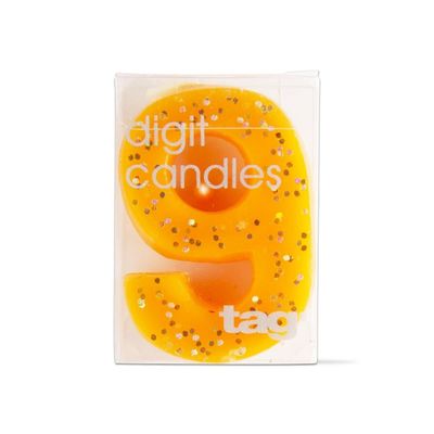 Number 9 Birthday Candle