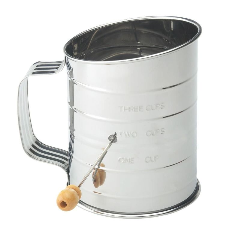 3 cup Crank Flour Sifter