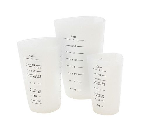 1, 2, &amp; 4 cup Silicone Measuring Cups