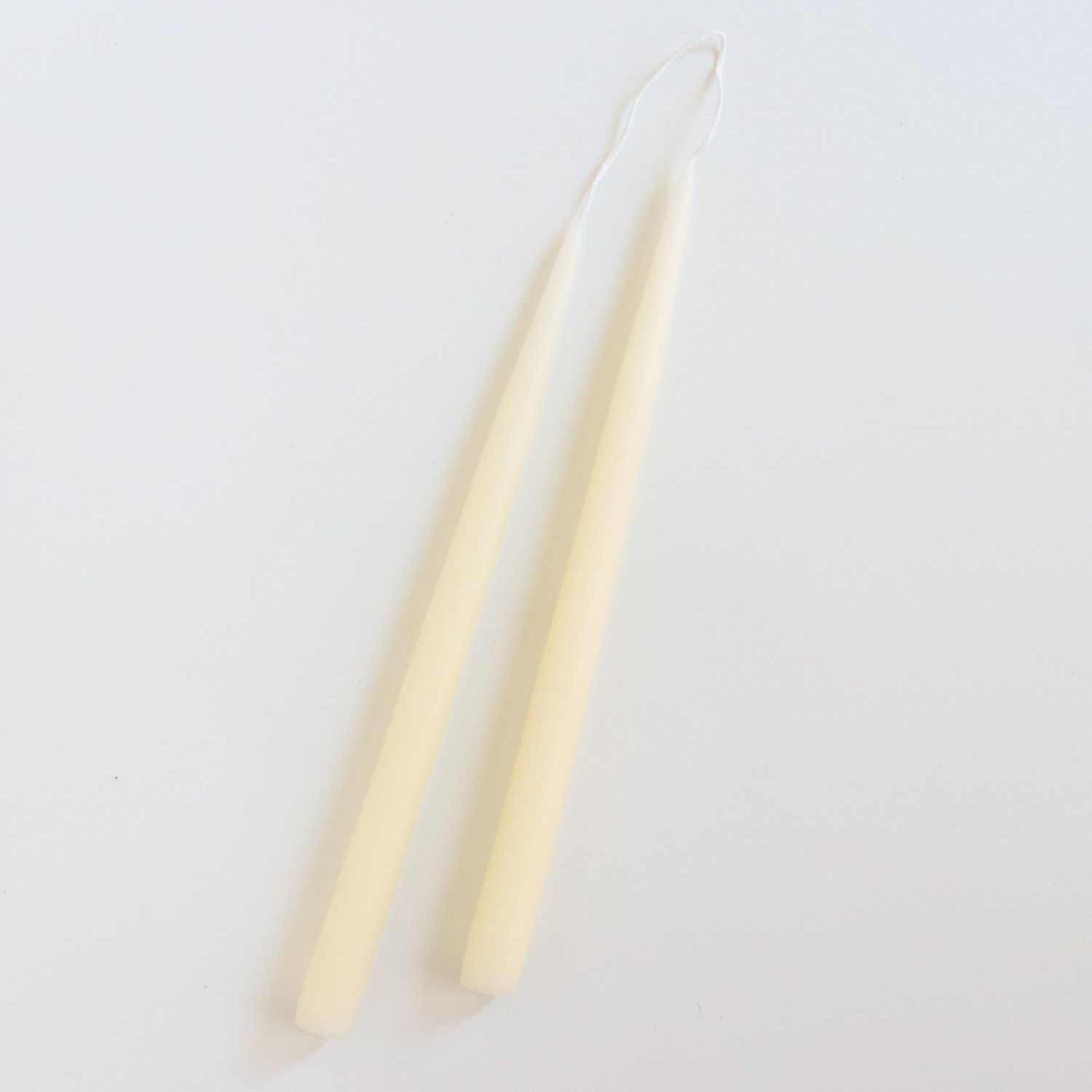 13” Ivory Candles, set of 2