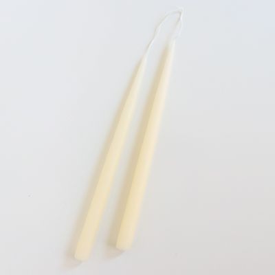 13” Ivory Candles, set of 2