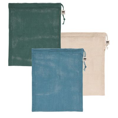 Pine Produce Bags, set of 3