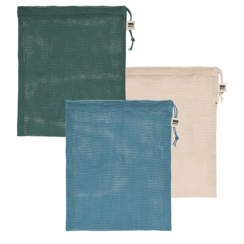 Pine Produce Bags, set of 3