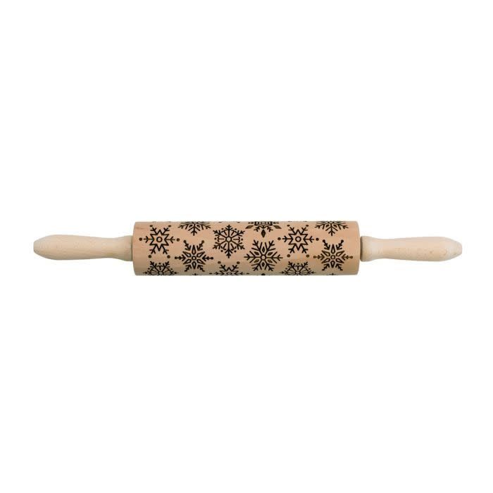 Snowflake Imprint Rolling Pin