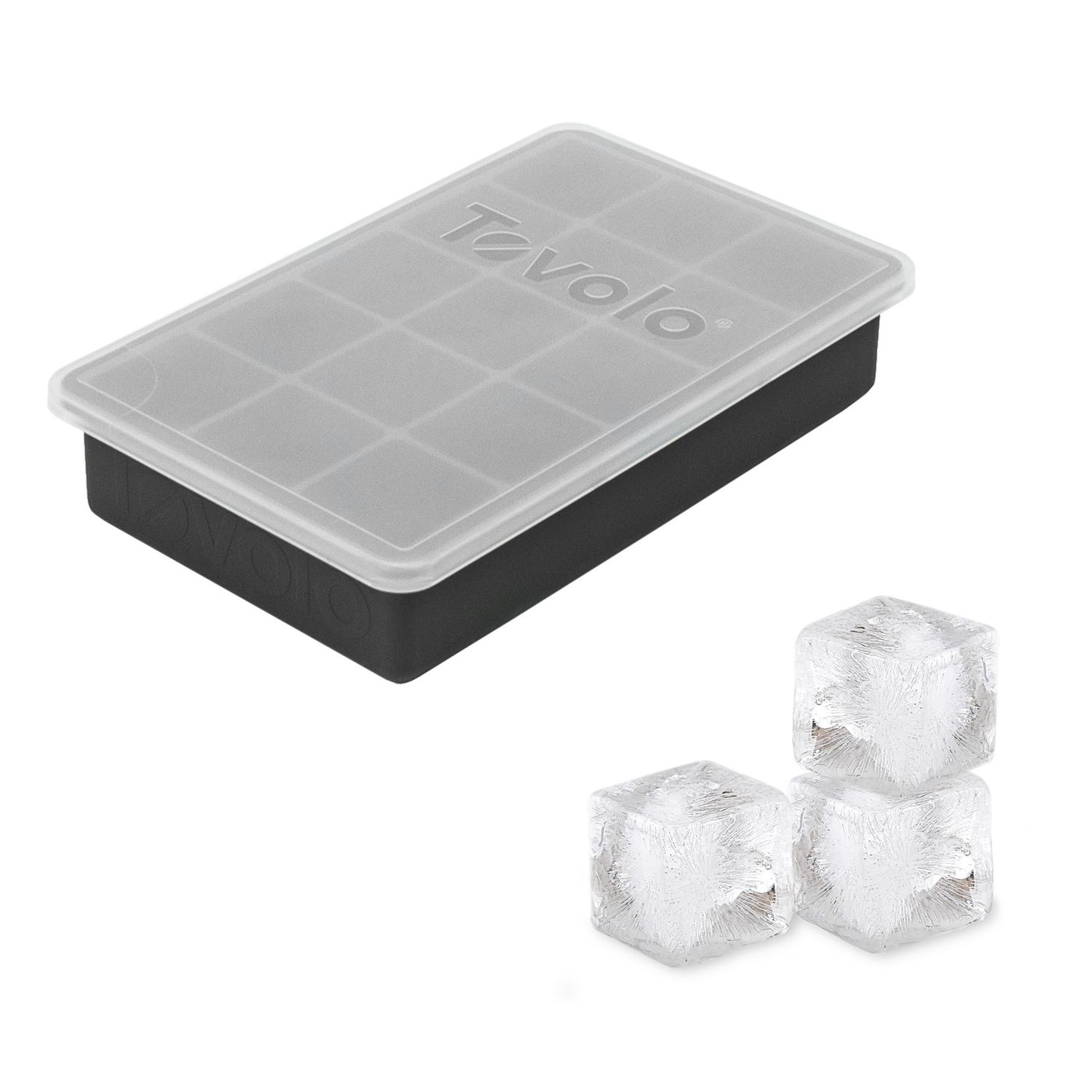 Charcoal Ice Cube Tray with Lid