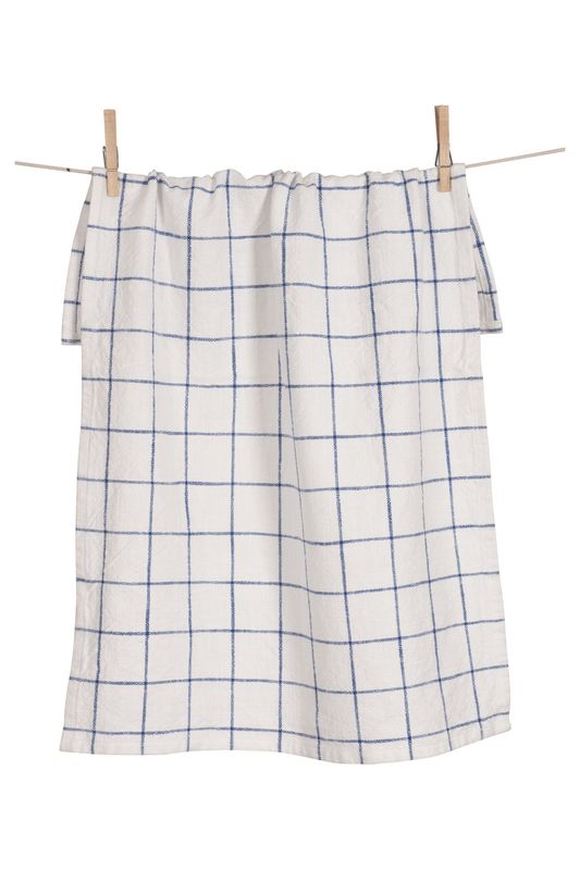 Blue Grid Dishtowel