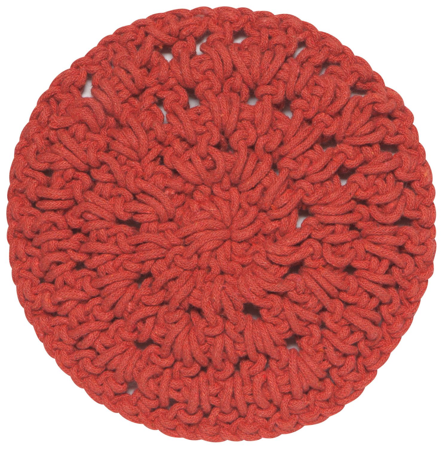 Clay Red Crochet Trivet