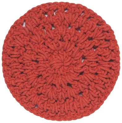 Clay Red Crochet Trivet