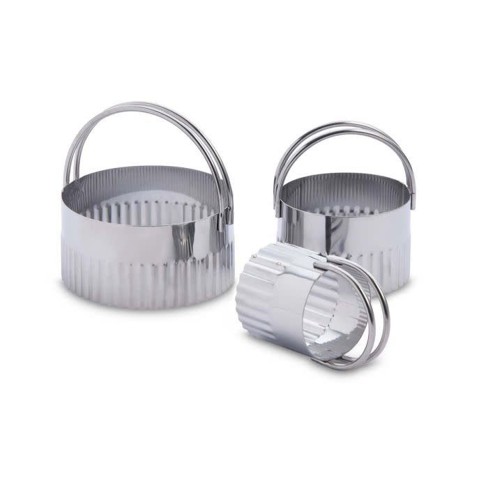 Rippled Round Biscuit Cutters