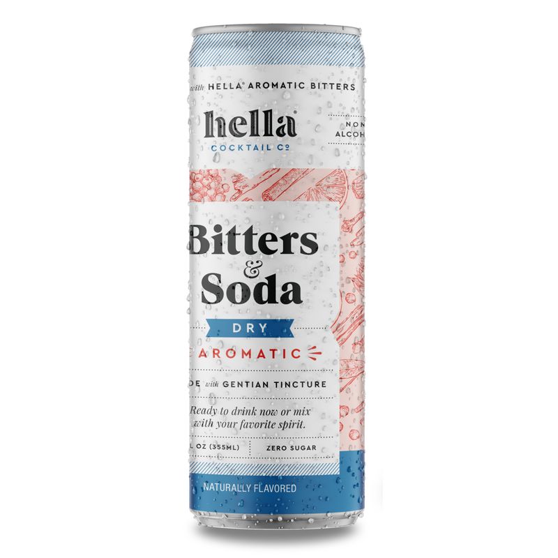 Hella Cocktail Co. 12oz Dry Aromatic Bitters &amp; Soda