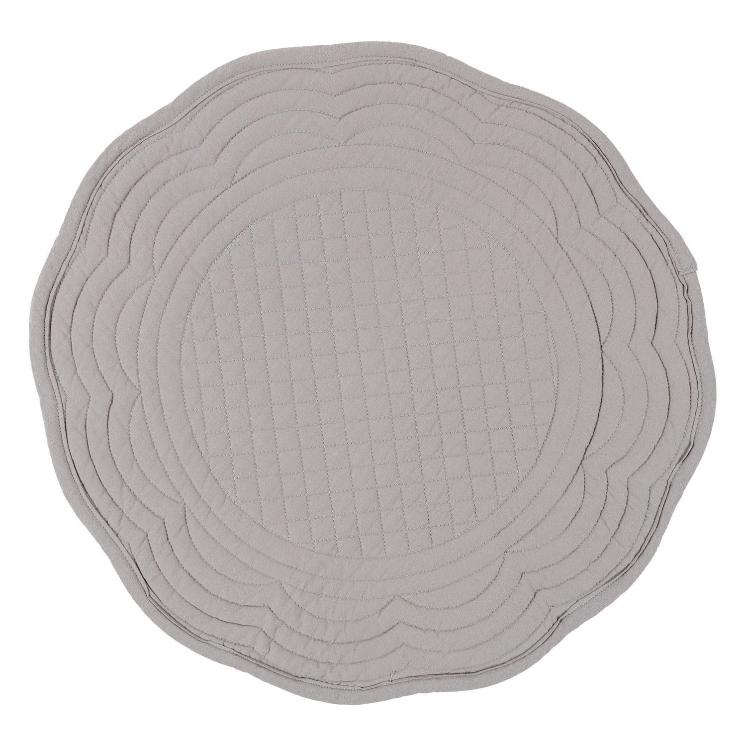 Round Grey Boutis Placemat