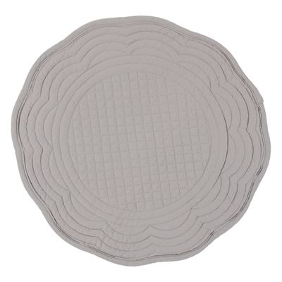 Round Grey Boutis Placemat