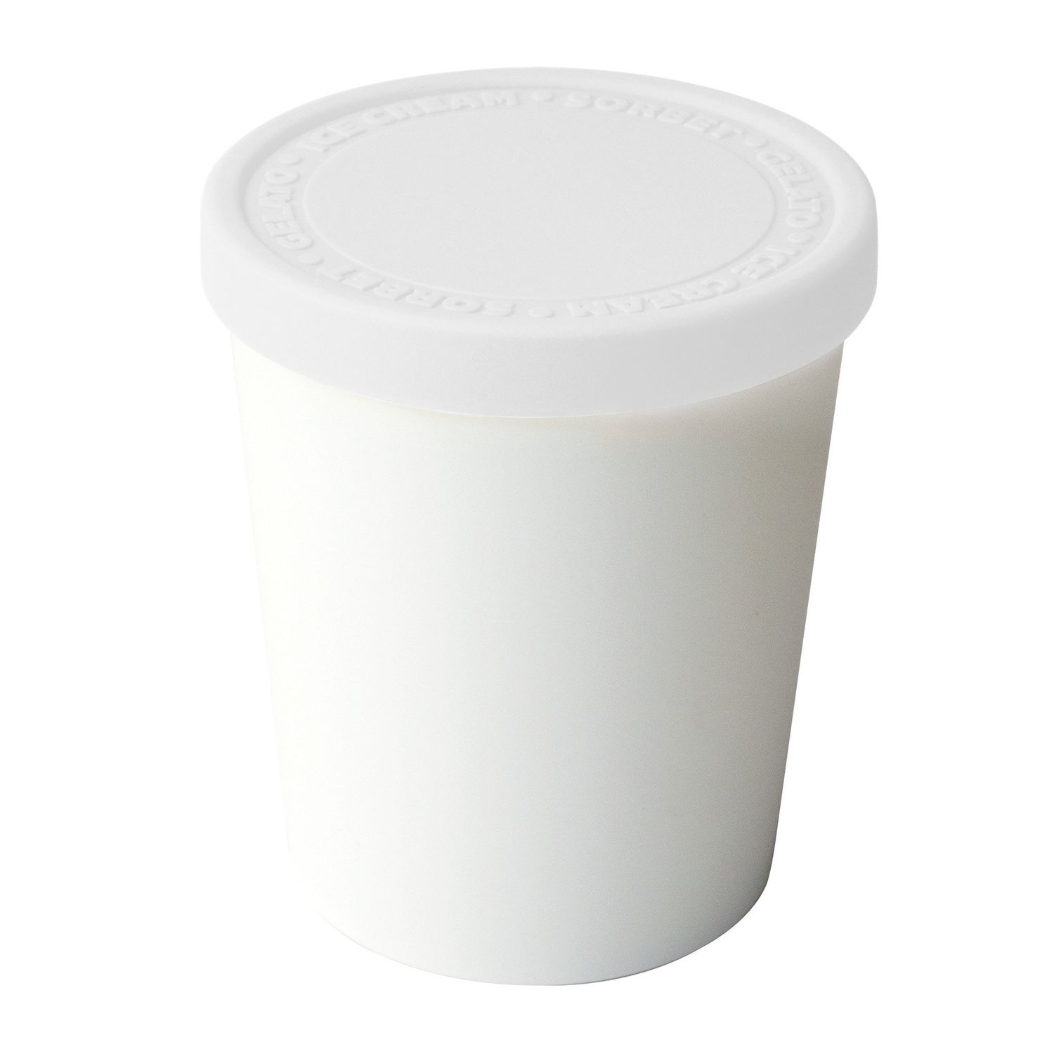 1 quart White Ice Cream Tub
