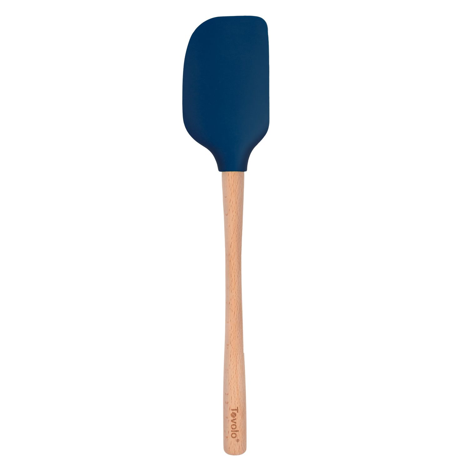 Tovolo Indigo Silicone Spatula with Wood Handle
