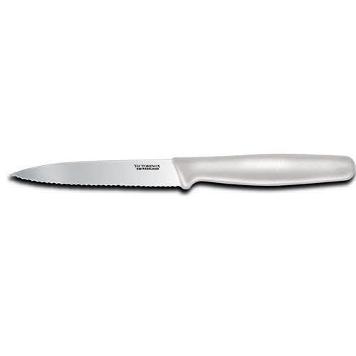 White Serrated Paring Knife