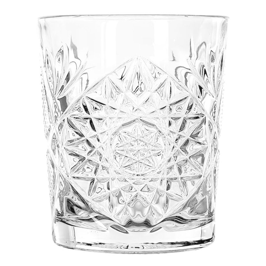 12oz Hobstar Whiskey Glass