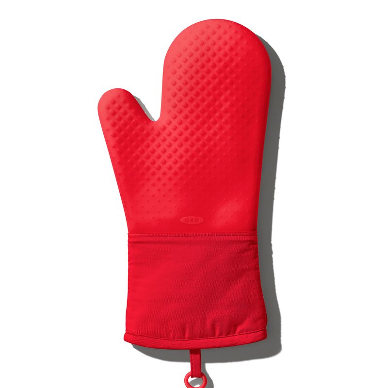 Jam Red Silicone Oven Mitt
